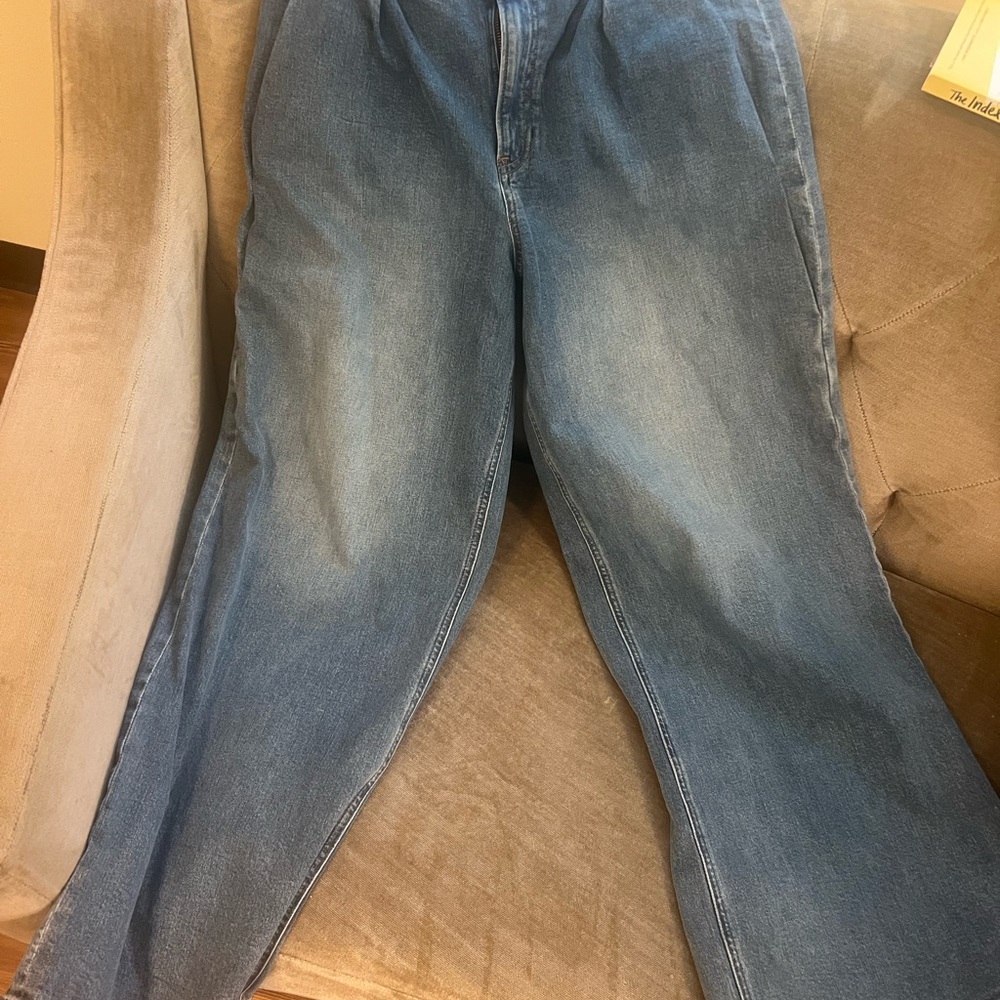 Express Women's Blue Flare Jeans